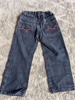 Lrg Boys Dark Jeans with Red Pocket Stitching